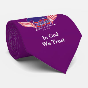 America 250th - Geist der Freiheit - Editierbar - Krawatte
