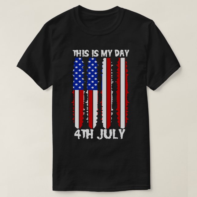 America 4th of July Patriotic holiday (9) T-Shirt (Design vorne)