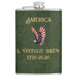America a Vintage Brew Eagle 1775 - 2026 Flachmann