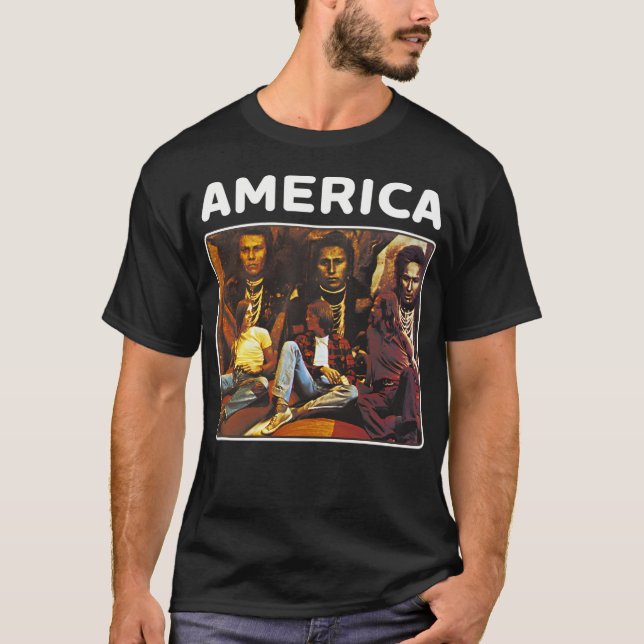 America Album Rock Band T-Shirt (Vorderseite)