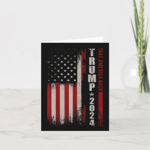 America Back American Flag Trump 2024 Men Women Gi Karte