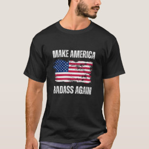 America Badass wieder Funny Patriotic USA Elec T-Shirt