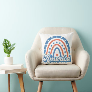 America Boho Retro Kissen