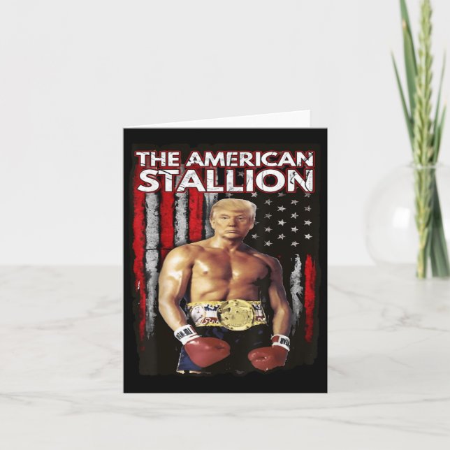 America Boxer Trump Rocky Trump Meme Trump 2024 , Karte (Vorderseite)