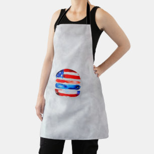 America Burger (Weißes Gemälde Nr. 3) Schürze