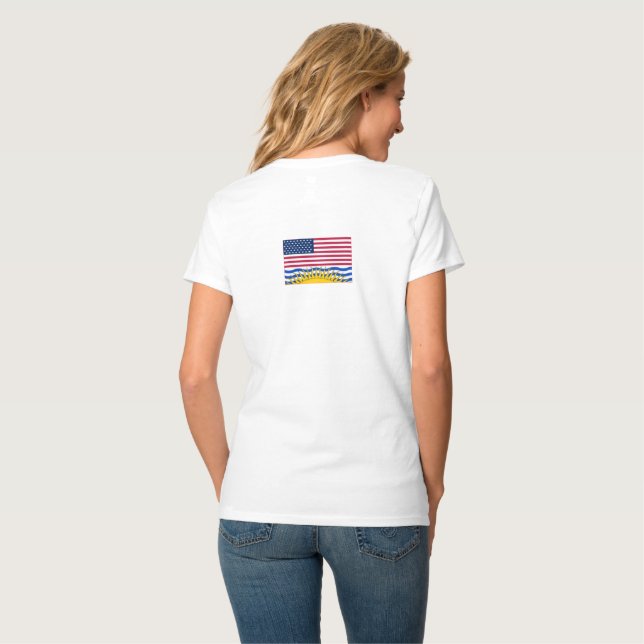 AMERICA COLUMBIA T-Shirt (Rückseite Vollansicht)