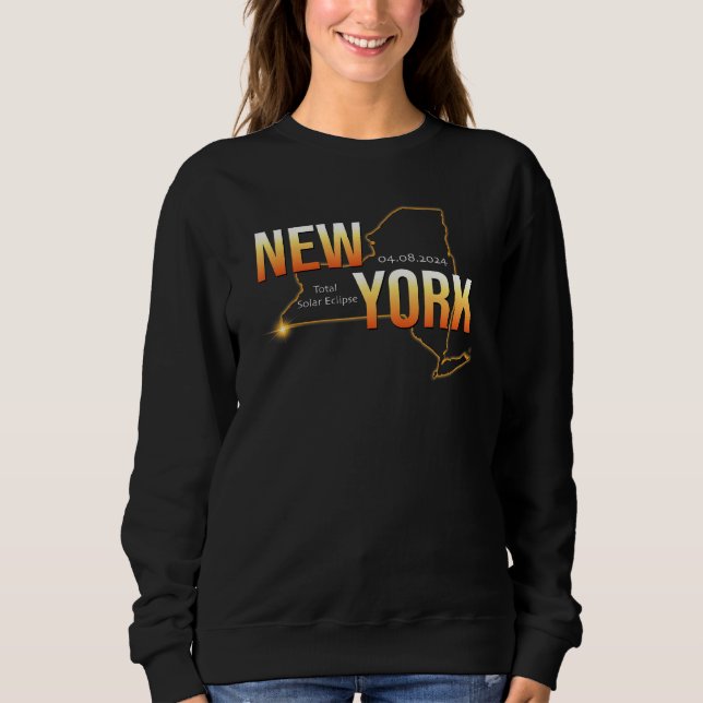 America Eclipse 2024 Shirt New York USA Total Sola (Vorderseite)
