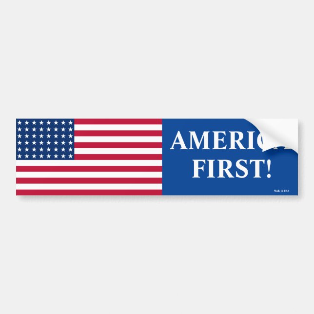 America First Autoaufkleber (Vorne)