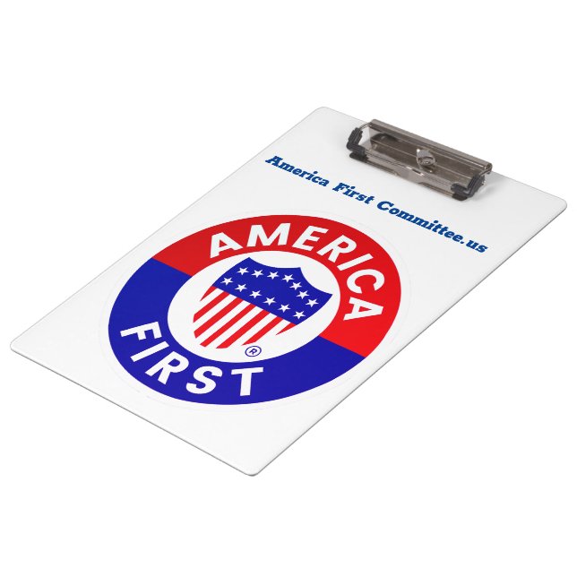 America First Committee Clip Board Klemmbrett (Schrägansicht)