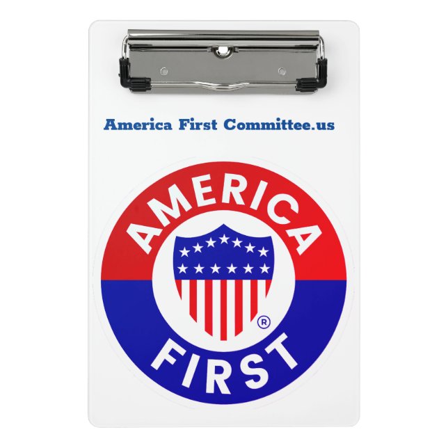 America First Committee Mini Clipboard Mini Klemmbrett (Vorderseite)
