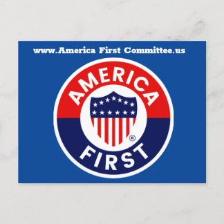 America First Committee Postcard Postkarte