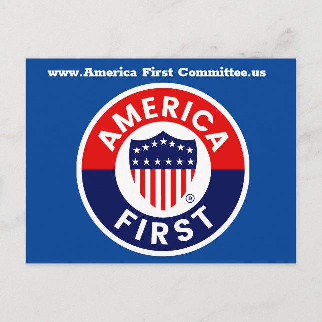 America First Committee Postcard Postkarte (Vorderseite)