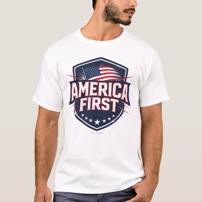 America First -  T-Shirt (Vorderseite)