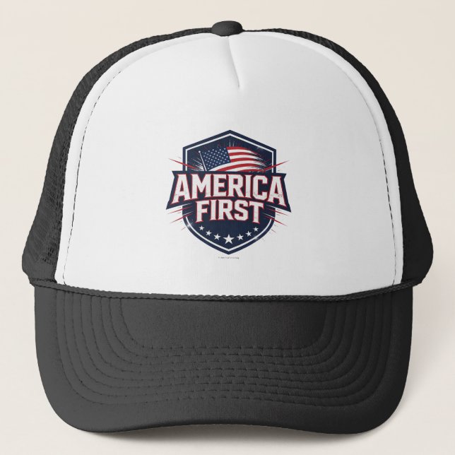 America First -  Truckerkappe (Vorderseite)