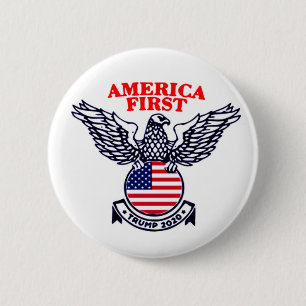 America First Trump 2020 Button