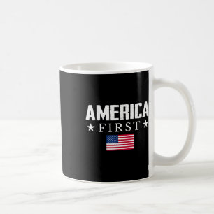 America First USA Flag Kaffeetasse