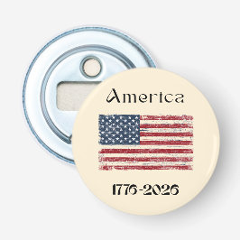 America Flag 1776 to 2026 USA 250th Anniversary  Flaschenöffner
