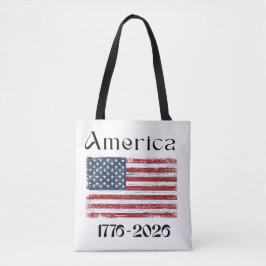 America Flag 1776 to 2026 USA 250th Anniversary  Tasche