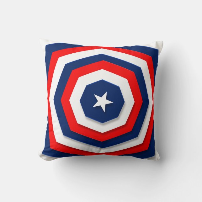 America Flag Design Kissen (Vorderseite)