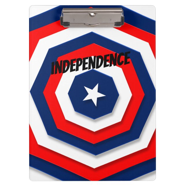 America Flag Design Klemmbrett (Vorderseite)