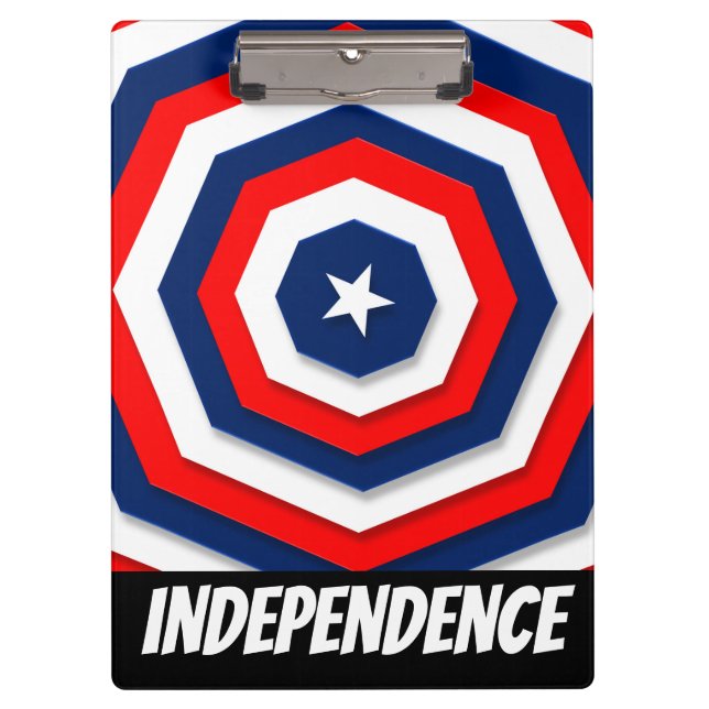 America Flag Design Klemmbrett (Vorderseite)