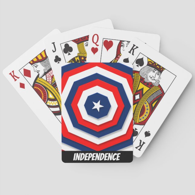 America Flag Design Spielkarten (Rückseite)