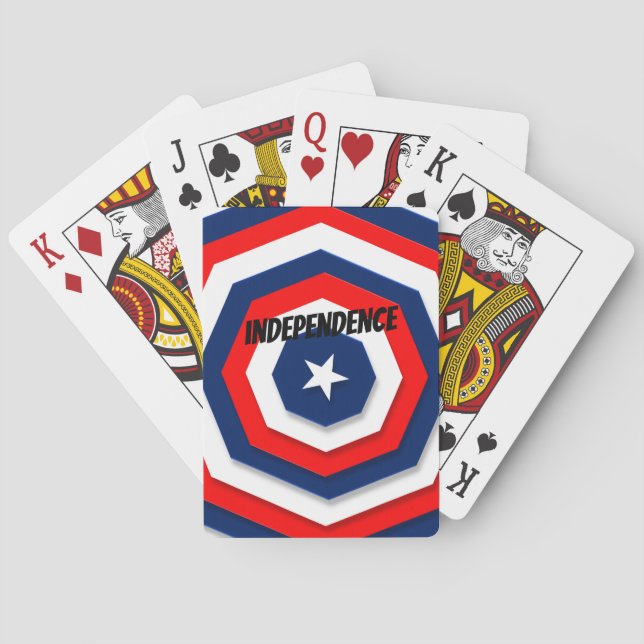 America Flag Design Spielkarten (Rückseite)