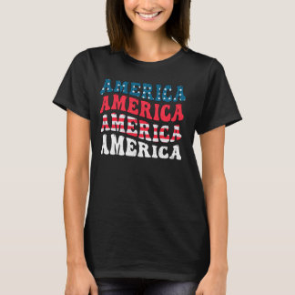 America Flag Graphic Funny 4. Juli Unabhängige T-Shirt
