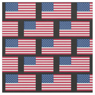 America Flag Pattern USA Banner Stoff