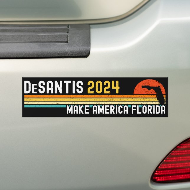America Florida Ron DeSantis 2024 Autoaufkleber (Auf Auto)