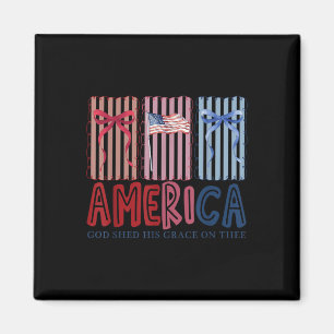 America Gott gab seine Gnade auf dir Tee 4. Juli Magnet