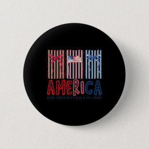 America Gott Goss Seine Gnade Auf Dich Tee 4. Juli Button