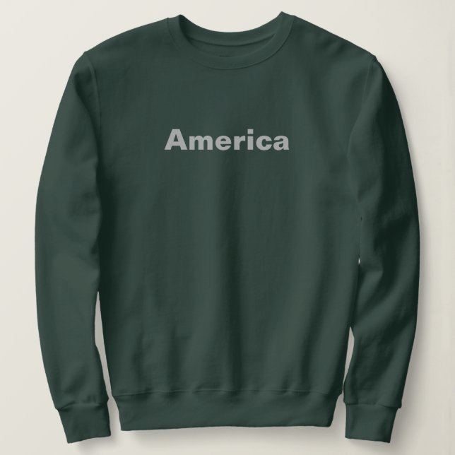 America Green Women's Sweatshirt (Design vorne)