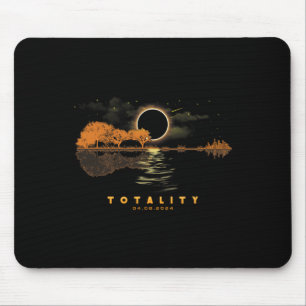 America Guitar Totality 04 08 24 Total Solar Eclip Mousepad