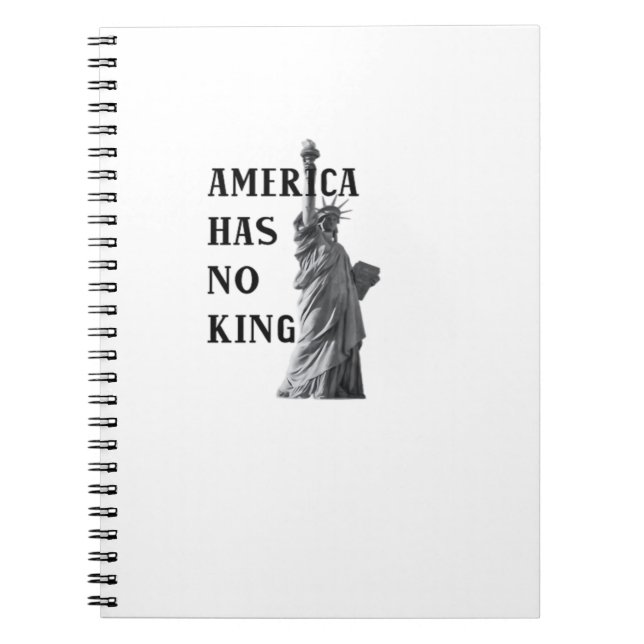 America Has No King Classic Notizblock (Vorderseite)