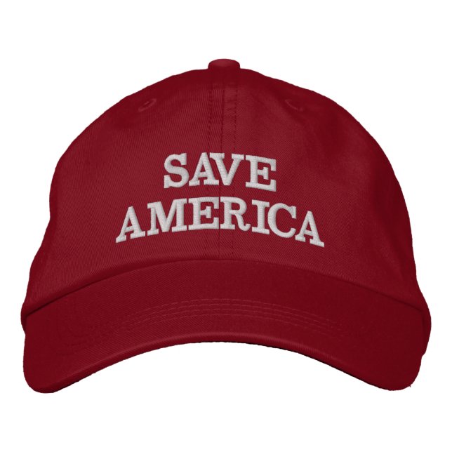 AMERICA HAT gerettet Bestickte Baseballkappe (Vorderseite)