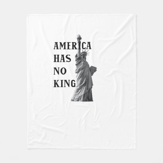 America Hat keinen König Klassiker Fleecedecke (Vorderseite)