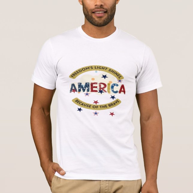 America Independence Patriot T-Shirt (Vorderseite)
