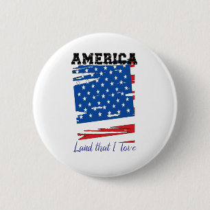 America, Land That I love Button