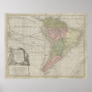America Meridionalis, Südamerika-Druck, 1772 Poster