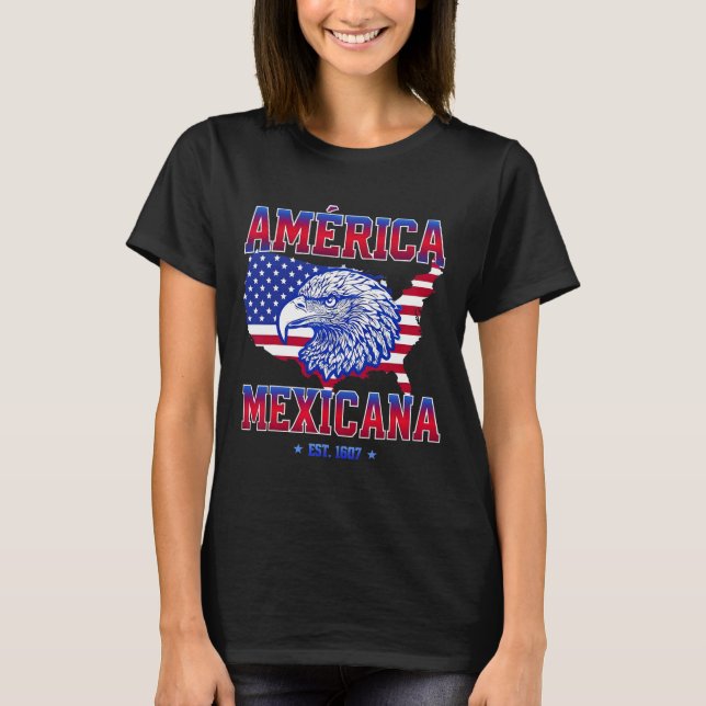 América Mexicana Est 1607 Golf von United Staaten T-Shirt (Vorderseite)