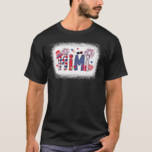 America Mimi Flip Flops Feuerwerke Patriotic Mimi  T-Shirt (Vorderseite)