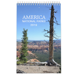 America National Parks Nature Foto Kalender 2019