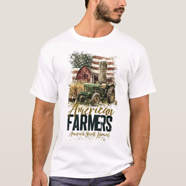America needs farmers  T-Shirt (Vorderseite)