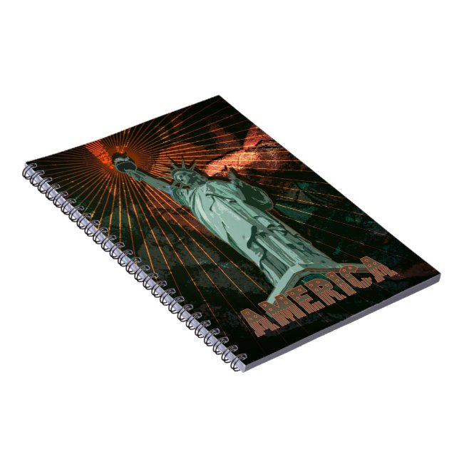 AMERICA - Notebook Notizblock (Rechte Seite)