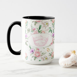 America Pageant Crown Rose Print Two Ton Tasse