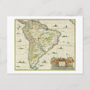 America Pars Meridionalis, Seite 93 von "Atlas Min Postkarte