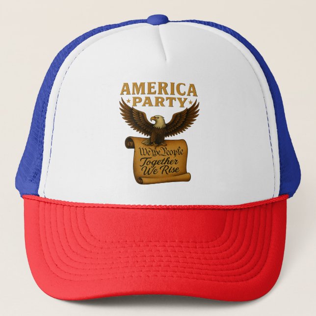America Party Truckerkappe (Vorderseite)