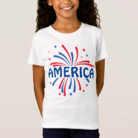 AMERICA Patriotic Fireworks 4. Juli T - Shirt