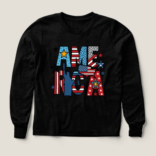 AMERICA PNG - Patriotisches, Red White Blue Mixed  (Design Vorderseite)